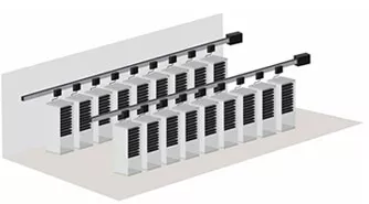 Configuration without maintenance busbar