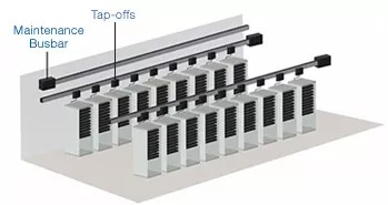 Configuration with maintenance busbar