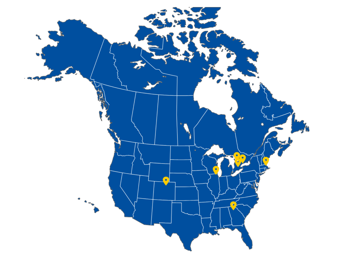 Socomec north american locations map