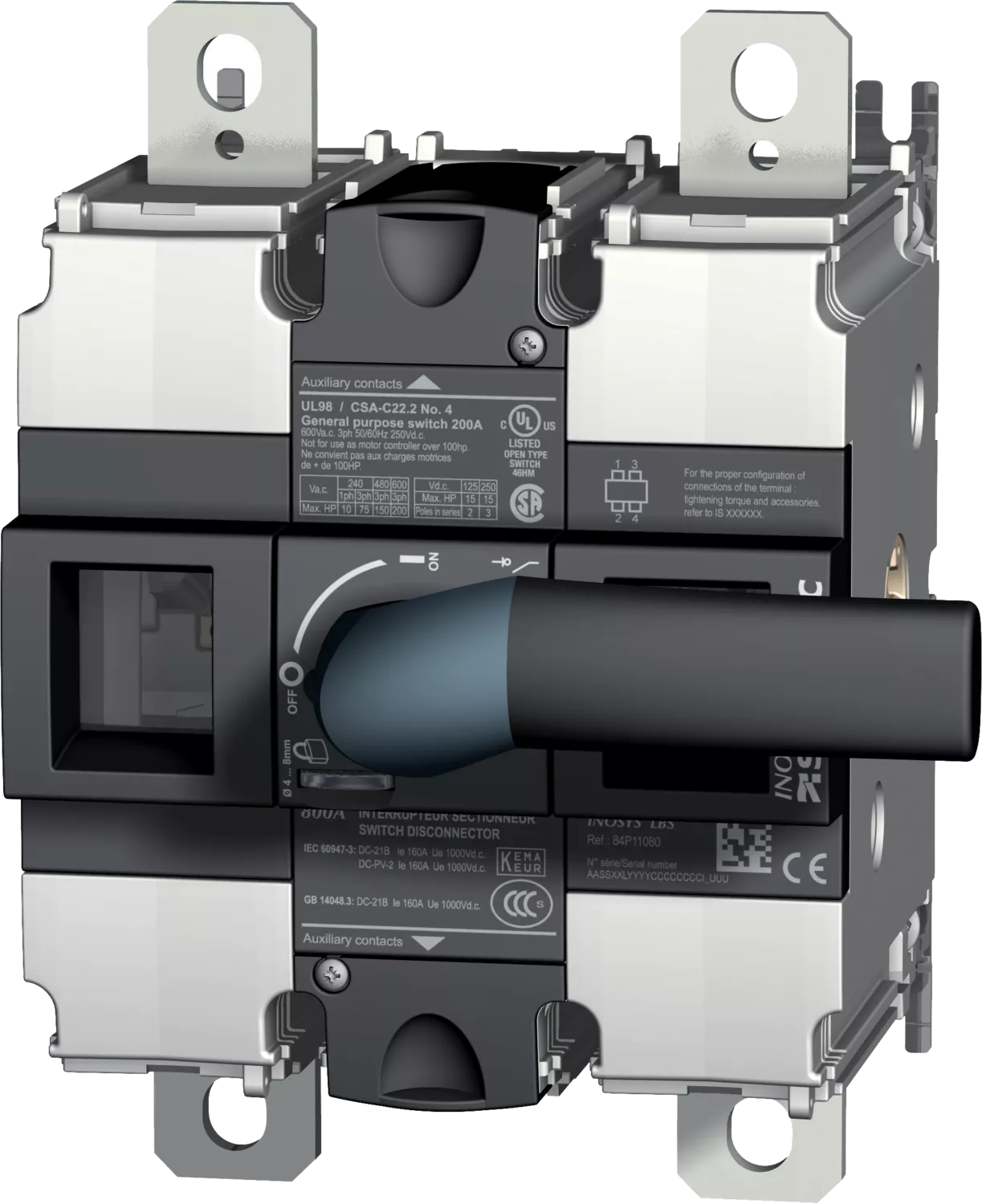 INOSYS LBS UL 98B Non-fusible disconnect switches for DC/PV/ESS