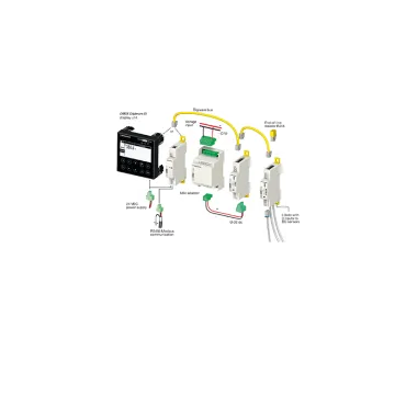 DIRIS Digiware Udc - Power Monitoring and Metering - EXPLODED_VIEW_EXT