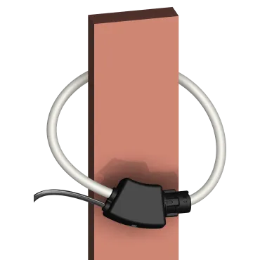 TF sensor showing the install around busbars