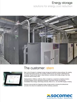 Energy storage solutions for energy cost reduction 