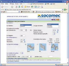 Busbar Software tool for size selection